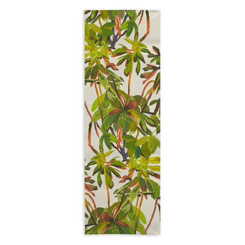 Becky Bailey Rhododendron Plant Pattern Yoga Towel