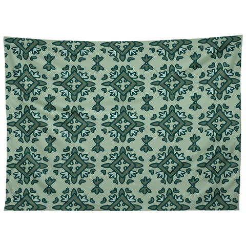 Becky Bailey Rous in Green Tapestry