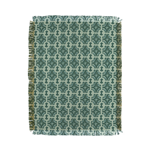 Becky Bailey Rous in Green Throw Blanket