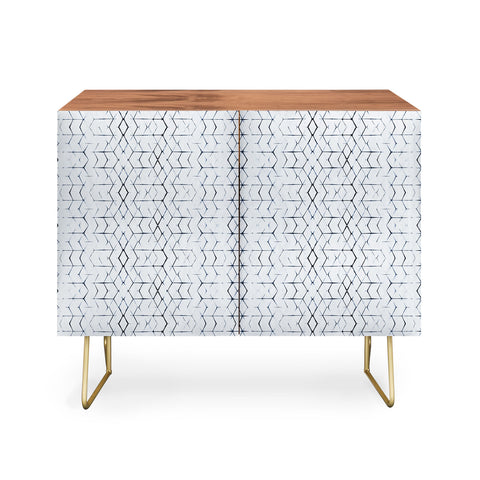 Becky Bailey Shibori Diamonds Credenza