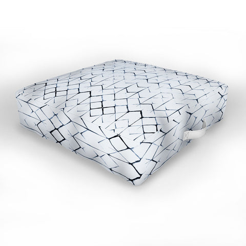 Becky Bailey Shibori Diamonds Outdoor Floor Cushion