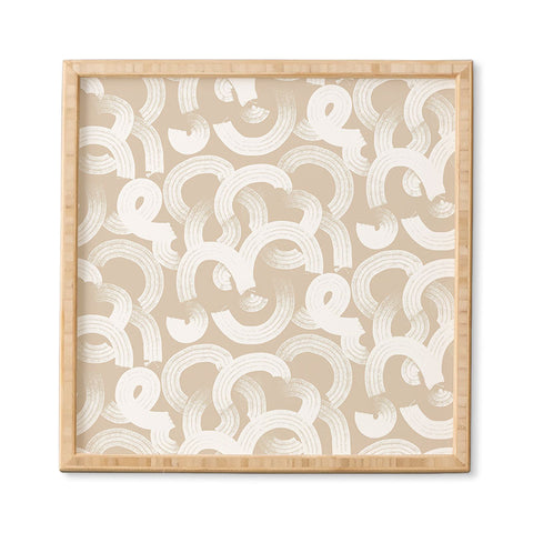 Becky Bailey Tor in Tan Framed Wall Art