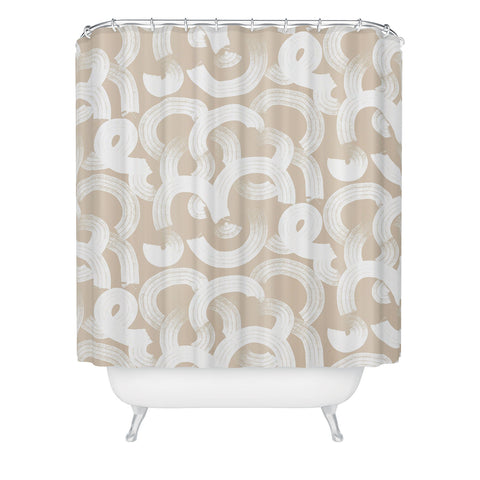 Becky Bailey Tor in Tan Shower Curtain