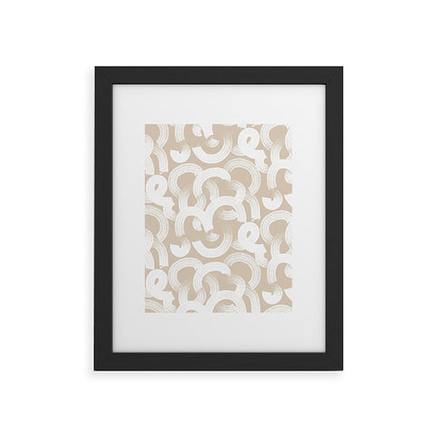 Becky Bailey Tor in Tan Framed Art Print