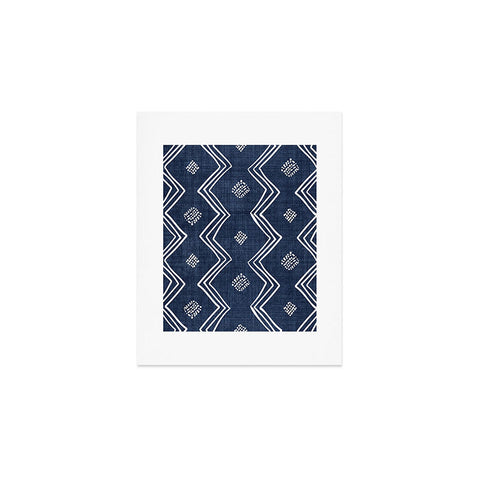 Becky Bailey Village in Navy Blue Art Print