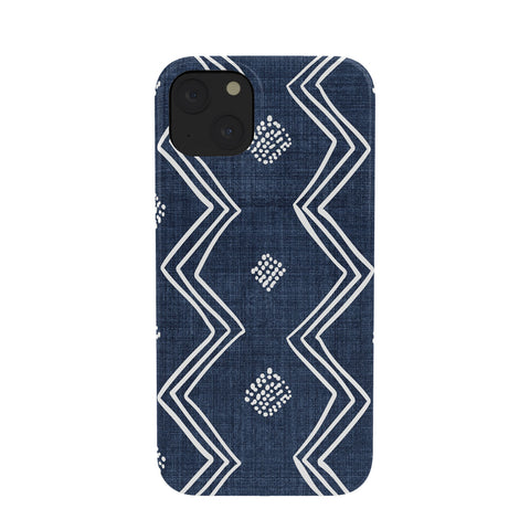 Becky Bailey Village in Navy Blue Phone Case