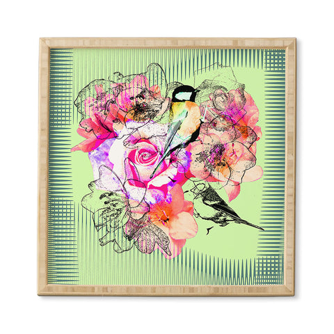 Bel Lefosse Design Birds And Flowers Framed Wall Art