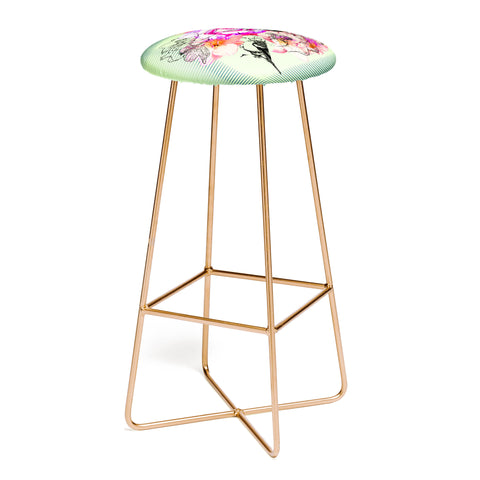 Bel Lefosse Design Birds And Flowers Bar Stool