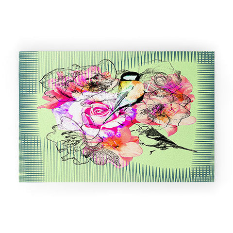 Bel Lefosse Design Birds And Flowers Welcome Mat