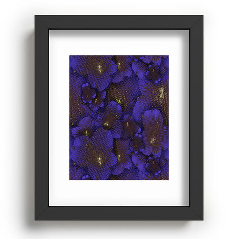 Bel Lefosse Design Electric Blue Orchid Recessed Framing Rectangle