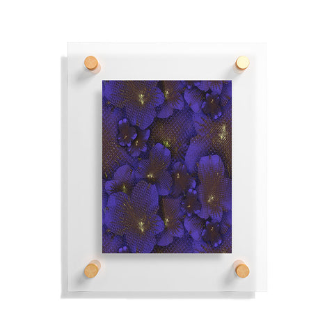 Bel Lefosse Design Electric Blue Orchid Floating Acrylic Print