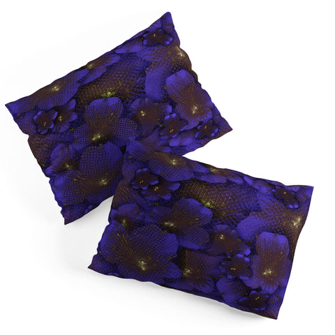 Bel Lefosse Design Electric Blue Orchid Pillow Shams