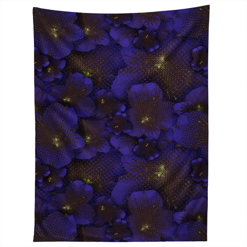 Bel Lefosse Design Electric Blue Orchid Tapestry