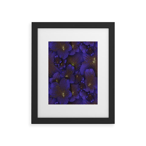 Bel Lefosse Design Electric Blue Orchid Framed Art Print