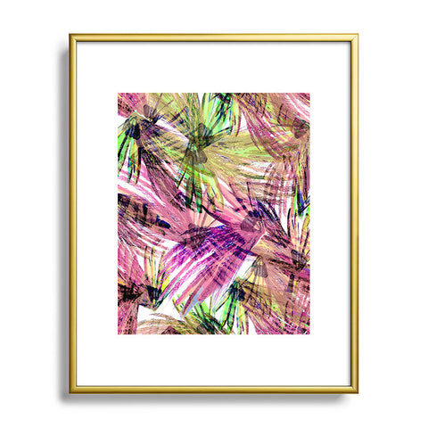 Bel Lefosse Design Feather Pattern Metal Framed Art Print