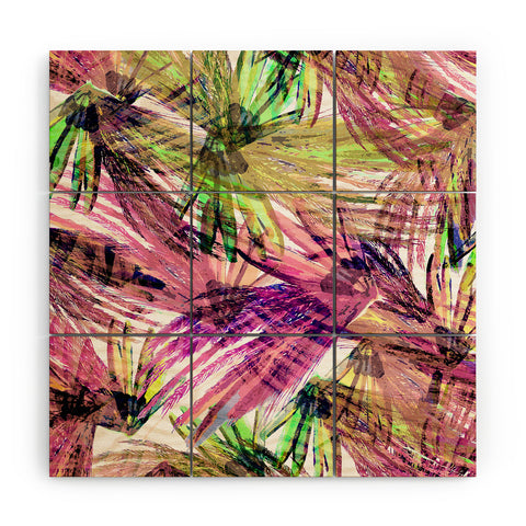Bel Lefosse Design Feather Pattern Wood Wall Mural