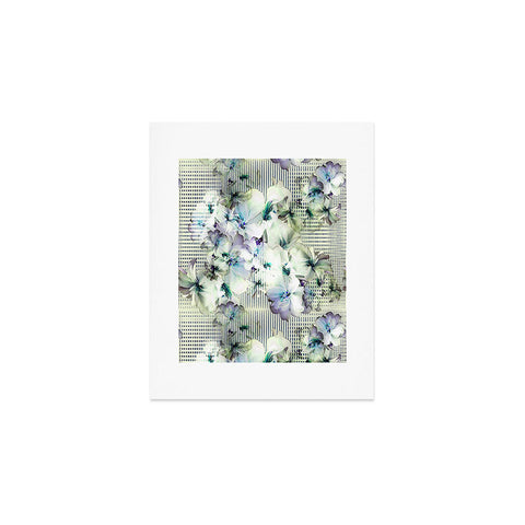 Bel Lefosse Design Flowers And Lines Art Print