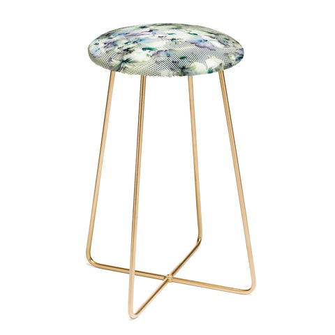 Bel Lefosse Design Flowers And Lines Counter Stool