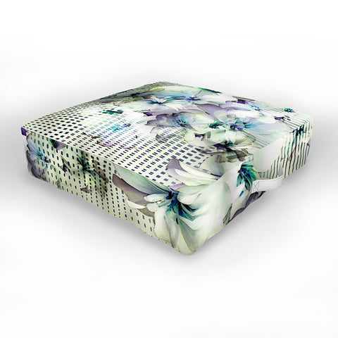 Bel Lefosse Design Flowers And Lines Outdoor Floor Cushion