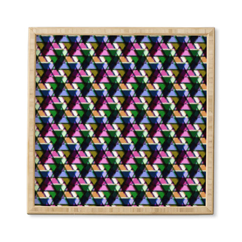 Bel Lefosse Design Fuzzy Triangles Framed Wall Art