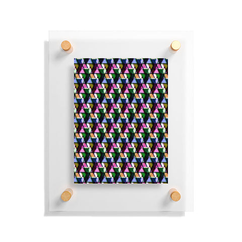 Bel Lefosse Design Fuzzy Triangles Floating Acrylic Print