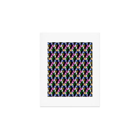 Bel Lefosse Design Fuzzy Triangles Art Print