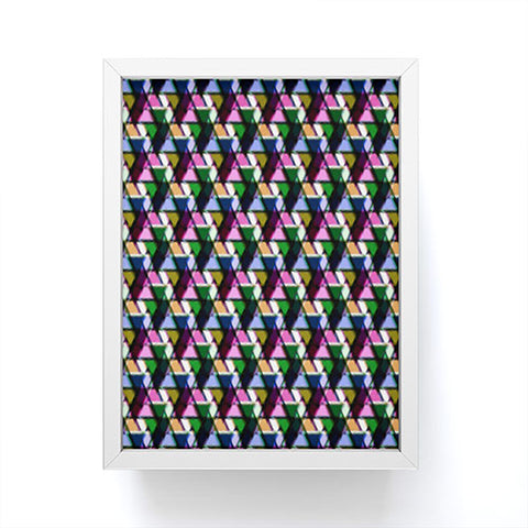 Bel Lefosse Design Fuzzy Triangles Framed Mini Art Print