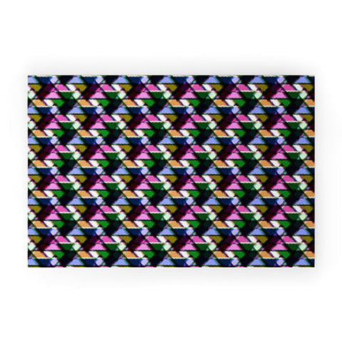 Bel Lefosse Design Fuzzy Triangles Welcome Mat
