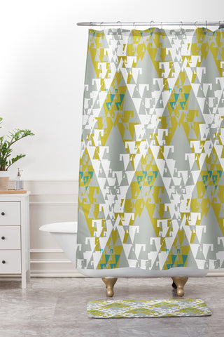 Bel Lefosse Design Geoethnic Shower Curtain And Mat