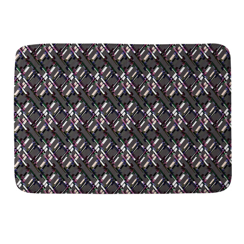 Bel Lefosse Design Lines And Diamonds Memory Foam Bath Mat