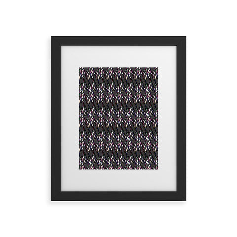 Bel Lefosse Design Lines And Diamonds Framed Art Print