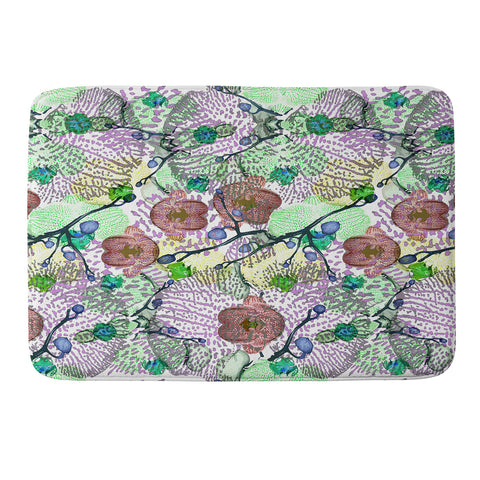 Bel Lefosse Design Orchid Florals Memory Foam Bath Mat