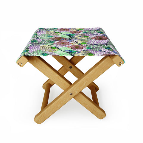 Bel Lefosse Design Orchid Florals Folding Stool