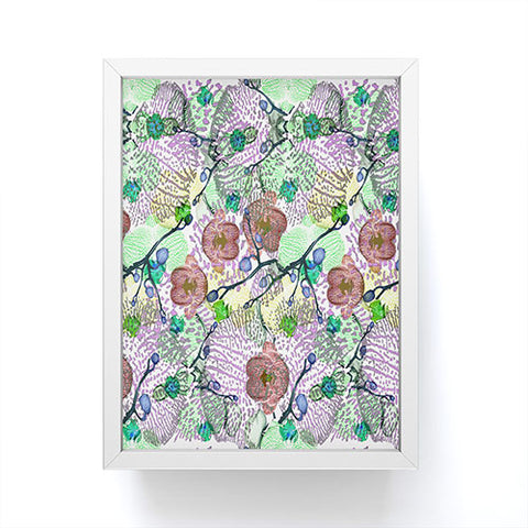 Bel Lefosse Design Orchid Florals Framed Mini Art Print