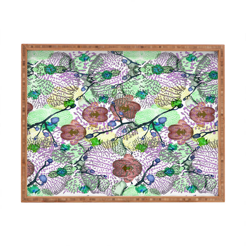 Bel Lefosse Design Orchid Florals Rectangular Tray