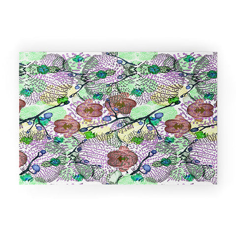 Bel Lefosse Design Orchid Florals Welcome Mat