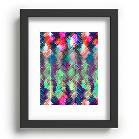 Bel Lefosse Design Sprayed Chevron Recessed Framing Rectangle