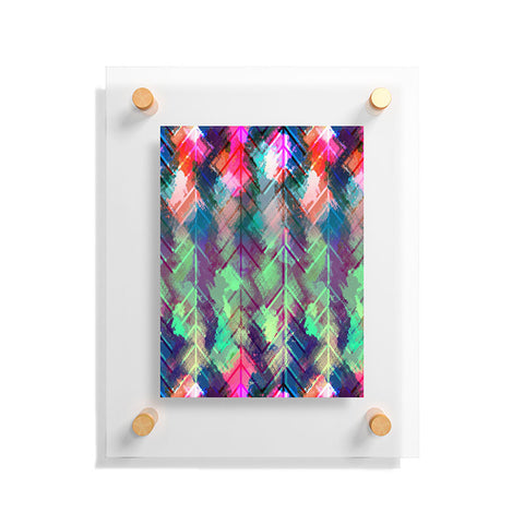 Bel Lefosse Design Sprayed Chevron Floating Acrylic Print