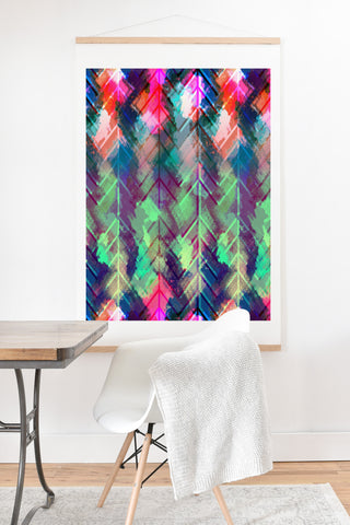 Bel Lefosse Design Sprayed Chevron Art Print And Hanger
