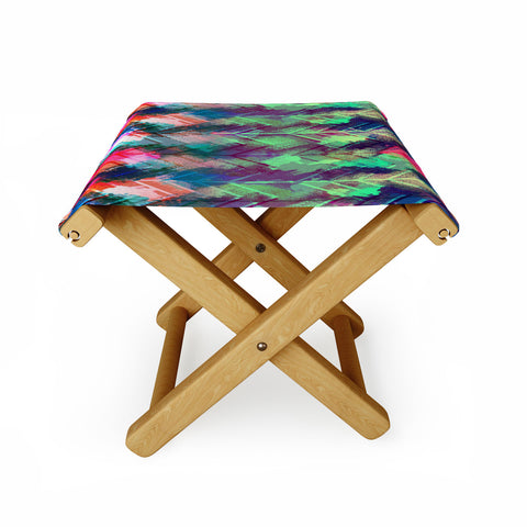 Bel Lefosse Design Sprayed Chevron Folding Stool
