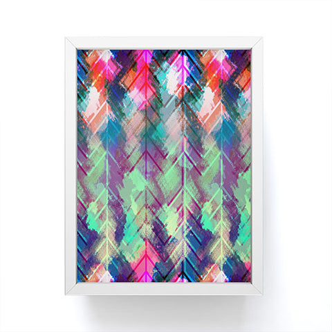 Bel Lefosse Design Sprayed Chevron Framed Mini Art Print