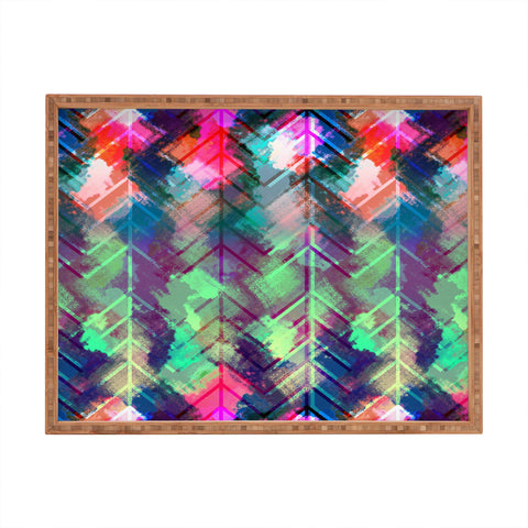 Bel Lefosse Design Sprayed Chevron Rectangular Tray