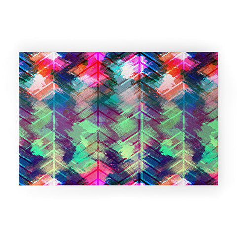 Bel Lefosse Design Sprayed Chevron Welcome Mat