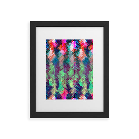 Bel Lefosse Design Sprayed Chevron Framed Art Print