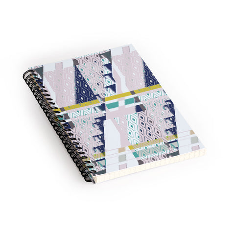 Bel Lefosse Design Stripes And Diamonds Spiral Notebook