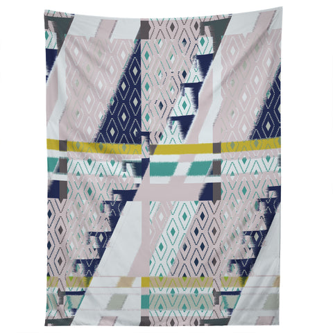 Bel Lefosse Design Stripes And Diamonds Tapestry