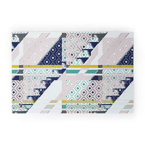 Bel Lefosse Design Stripes And Diamonds Welcome Mat