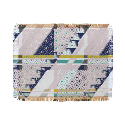 Bel Lefosse Design Stripes And Diamonds Throw Blanket