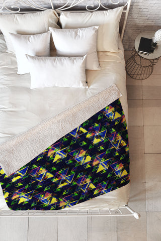 Bel Lefosse Design Triangle Fleece Throw Blanket