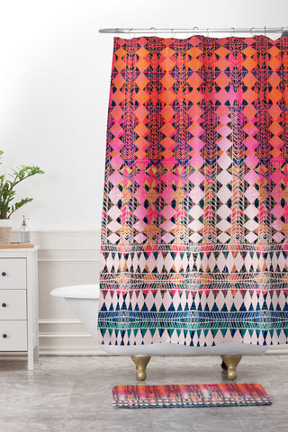 Bel Lefosse Design Tribalism II Shower Curtain And Mat